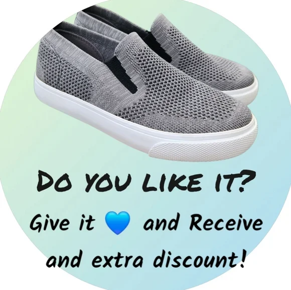 Old Navy Gap kids Boys Gray Slip-On Sneakers Soft knit Shoes Size 11 (4 years) - Picture 6 of 6